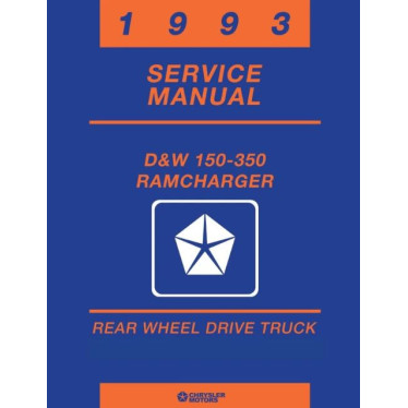 Manuel de réparation pour RAM D150 D250 D350 de 1993