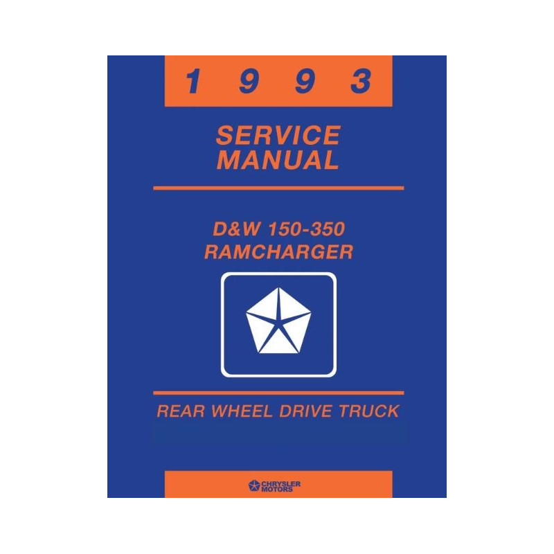 Manuel de réparation pour RAM D150 D250 D350 de 1993