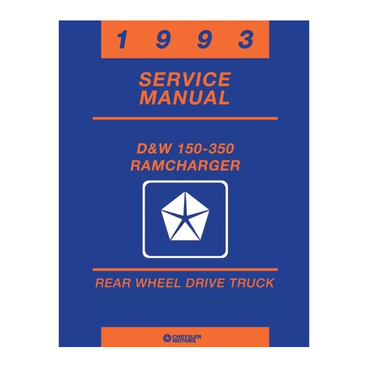 Manuel de réparation pour RAM D150 D250 D350 de 1993