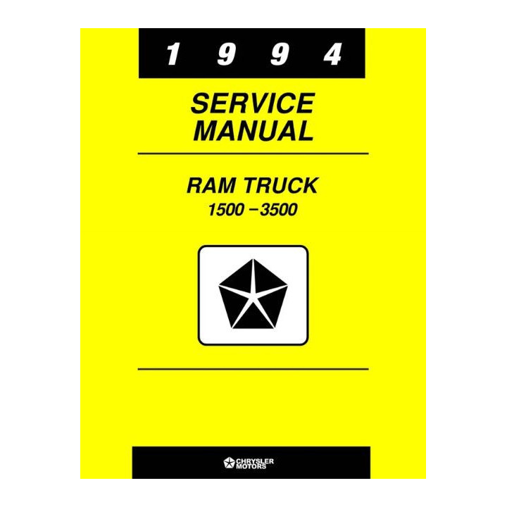 Manuel de réparation pour RAM D150 D250 D350 de 1994