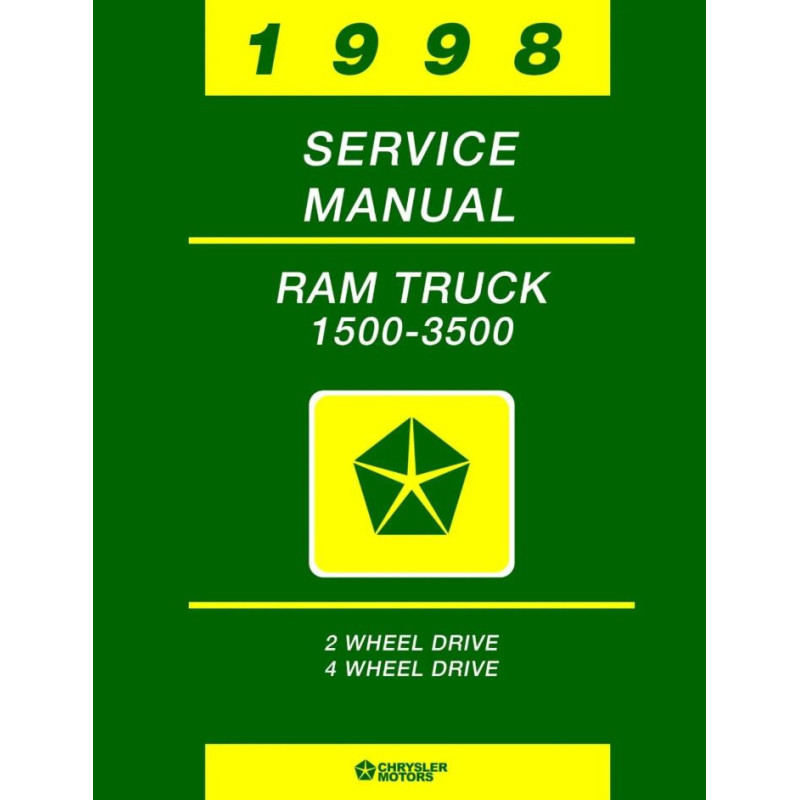 Manuel de réparation pour RAM 1500 2500 3500 de 1998