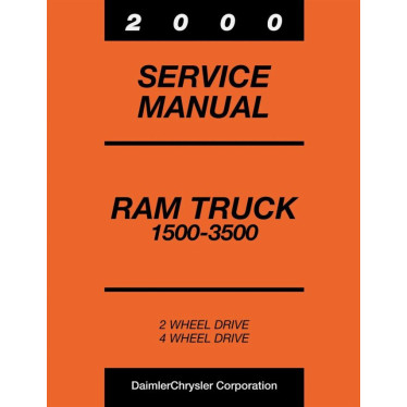 Manuel de réparation pour RAM 1500 2500 3500 de 2000