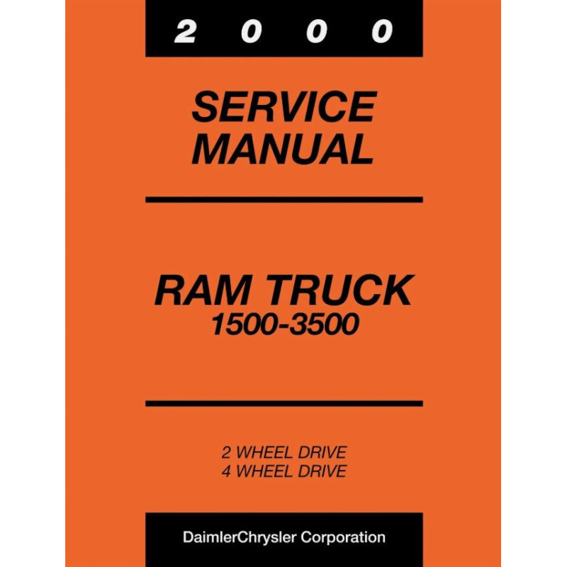 Manuel de réparation pour RAM 1500 2500 3500 de 2000