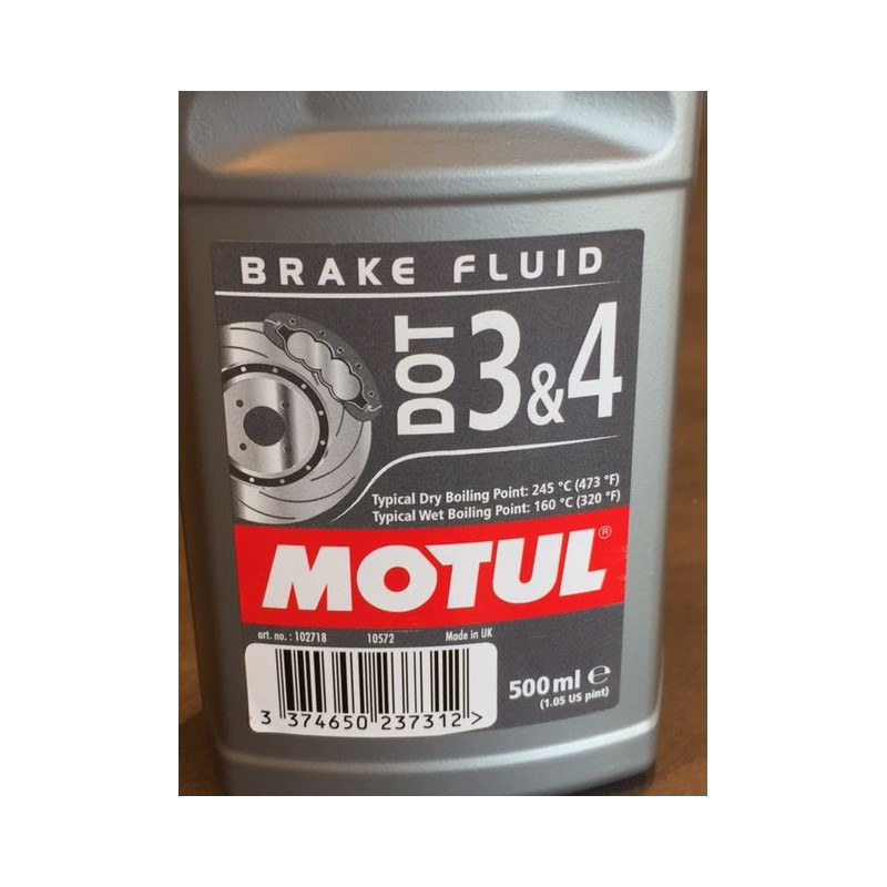 Motul - Liquide de frein DOT 3 & 4 Brake Fluid 500ml