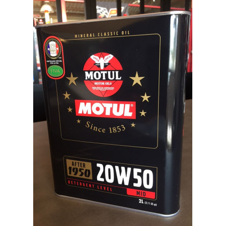 Huile moteur 20W50 minérale, Mustang 64 à 73