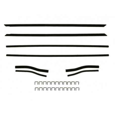Kit complet de lèches vitres, Mustang Coupé 67 et 68