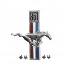 Emblème d'aile 351 côté passager, Mustang 67 à 68