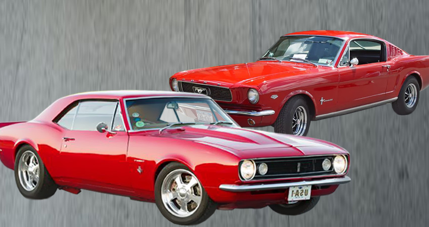 Chevrolet Camaro 1967 vs. Ford Mustang 1966